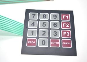 China Quake Proof Custom Membrane Switches , Electrical Membrane Switch Keypad factory