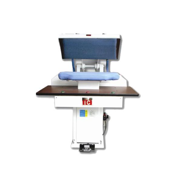 China Pneumatic automatic clothes pressing machine QYC-204,8mm polished stainless steel face, reasonable structure vapor press factory