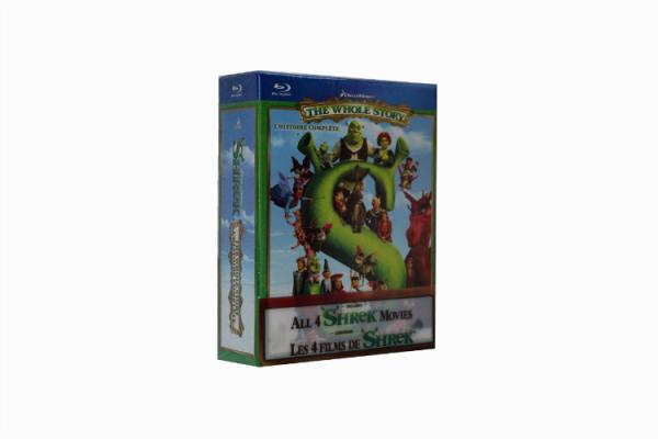 Free DHL Shipping@New Release Blu Ray Disney Cartoon Movies Shrek：The Whole
