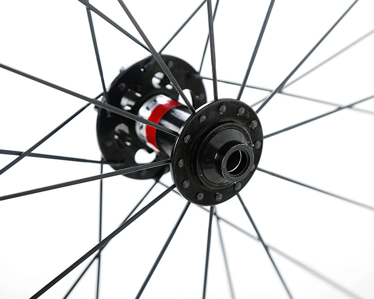 Double Wall Carbon Fiber Wheelset 700C High Modulus Rim Brake