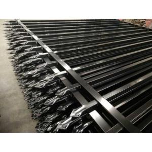 2 Rail Steel Fence With 1” Picket 1 ¾” Rail Of The Fence Panel And 2 1/2” Posts