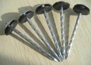 China Umbrella Corrugated Galvanized Roofing Nails 2.5inch OEM factory
