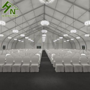 China 30x100m Curved Event Tent TFS Sandwich Panel Wall Giant Exhibition Hall factory