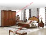 Luxury Design in England Country Style Wooden Bedroom Furniture sets