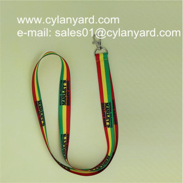 Full color digital print lanyard with standard swivel clip for cheap