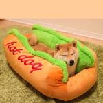 Various Size Pet Bed Warm Soft Fiber Dog Lounger Bed Available In All Seasons