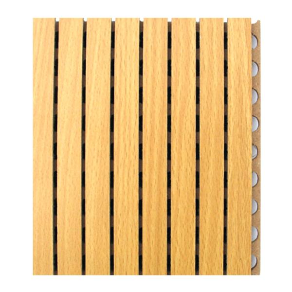 Sound Absorbing Wooden Grooved Acoustic Panel for Cinema , Church Acoustic