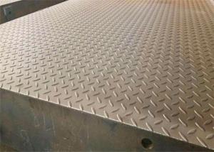 China 3*18m 100T Manganese Steel Checker Plate Digital Weighbridge With Ramp factory