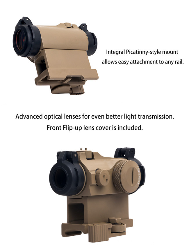 Multi - Layer Anti - Reflex Optical Coating Red Dot Scope With CR1632 or 3V Lithium Battery