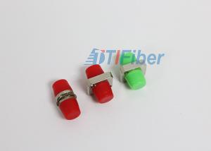 China FC / PC Square Type Fiber Optic Adapter , Multimode Fiber Coupler For Ftth Network factory