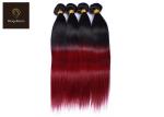 Straight 45.72cm 18 inch Ombre Colored Human Hair Bundles 1b Bug St