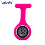 Pin Buckle Digital Fob Watch Electronic Display Skin Friendly Silicone Nurse