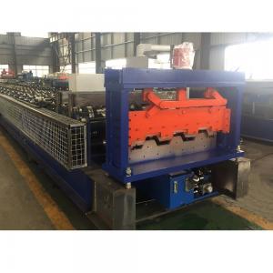 China 1.2mm Floor Deck Sheet Roll Forming Machine PLC Collaborating Plates 11 * 2kw on sale