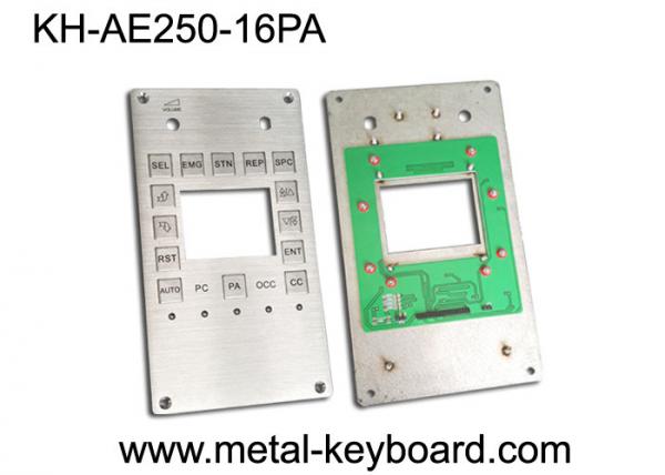 China Stainless Steel IP65 Customizable Industrial Keypad Stainless Steel Kiosk Keypad 16 Keys factory