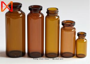 China 3ml 5ml 10ml Pharmaceutical Glass Bottles Amber Medicine Tubular For Steroids factory