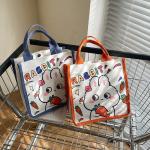 Winnie The Pooh Rubber Stamp Shopping Bag Kiki Titi Cartoon Shoulder Canvas