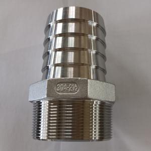 China MSS SP-114 Stainless Steel Cast Fittings CL150 Threaded Hexagon Hose Nipple AISI 304 factory