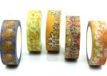 Japanese Style Gummed Glitter Washi Tape For Home Deco