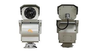 Infrared PTZ Thermal Imaging Camera , Uncooled Waterproof Long Distance CCTV Camera