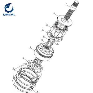 China Swing Motor Spare Parts M2X120 M2X150 M2X170 M5X130 M5X180 Pump Repair Kit factory