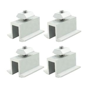 China Photovoltaic Mounting Solar Panel Rail Clamps Fasteners Wind Resistance factory