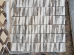 Modern Marble Mosaic Wall Tile , 300 X 298mm Sheet Natural Stone Mosaic Tile