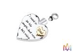 Multicolored Large Space Engraved Cremation Necklaces For Ashes
