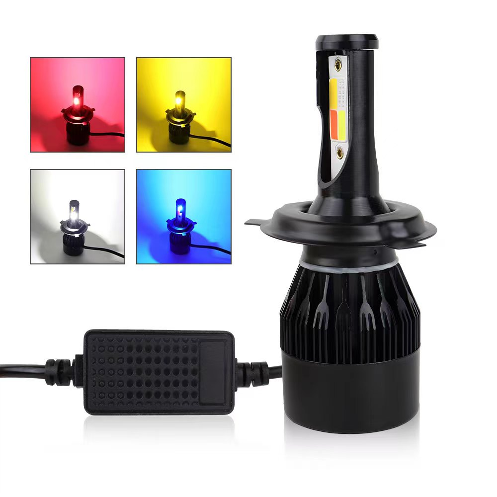 X3S LED Car Headlight Bulbs 4colors Flash COB For H1 H3 H7 H11 9005 9006 9012 5202 880 Model Number