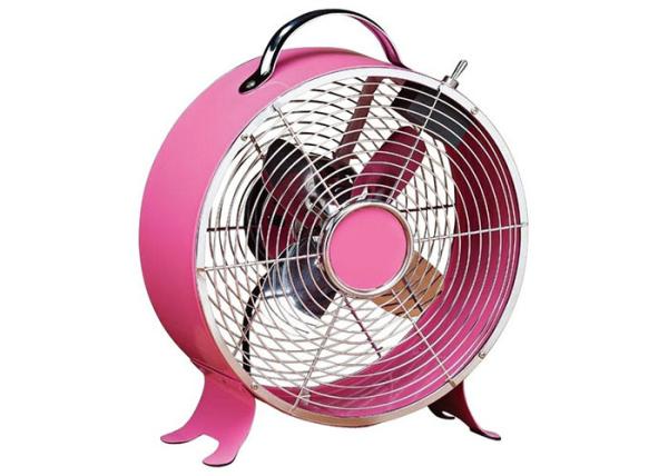 Modern Retro Copper Metallic Table Top Fan Decorative 3 - Position Switch 4