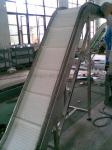 Electric Motor Incline PU Belt Conveyor for Washing Food