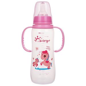 China 8oz 240ml Newborn Baby Feeding Bottle With Two Handle factory