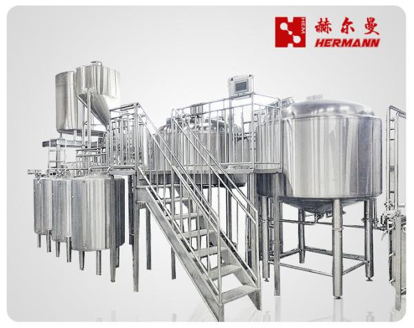 Automatic / Semi Automatic Craft Beer Brewing Equipment 1000L 3 Vessels