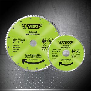 China 115x22.2mm Diamond Turbo Grinding Cutting Disc，Blade broadening process, longer working life factory