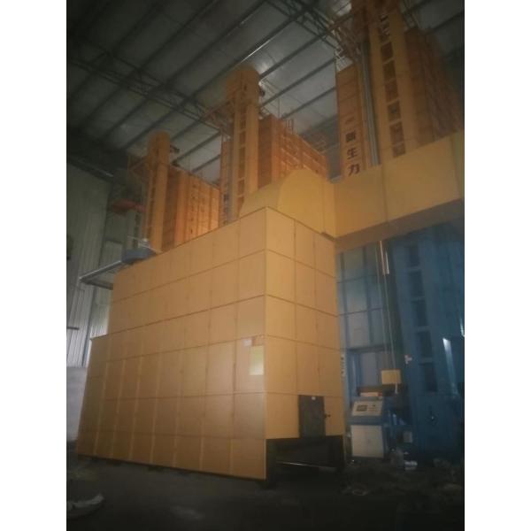 China Wood Pellet Biomass Burner , Yellow Color Auto Control Grain Dryer Heat Provider factory