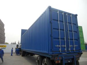 China Transportation Insulated Shipping Container , Steel Storage Containers Side Open factory