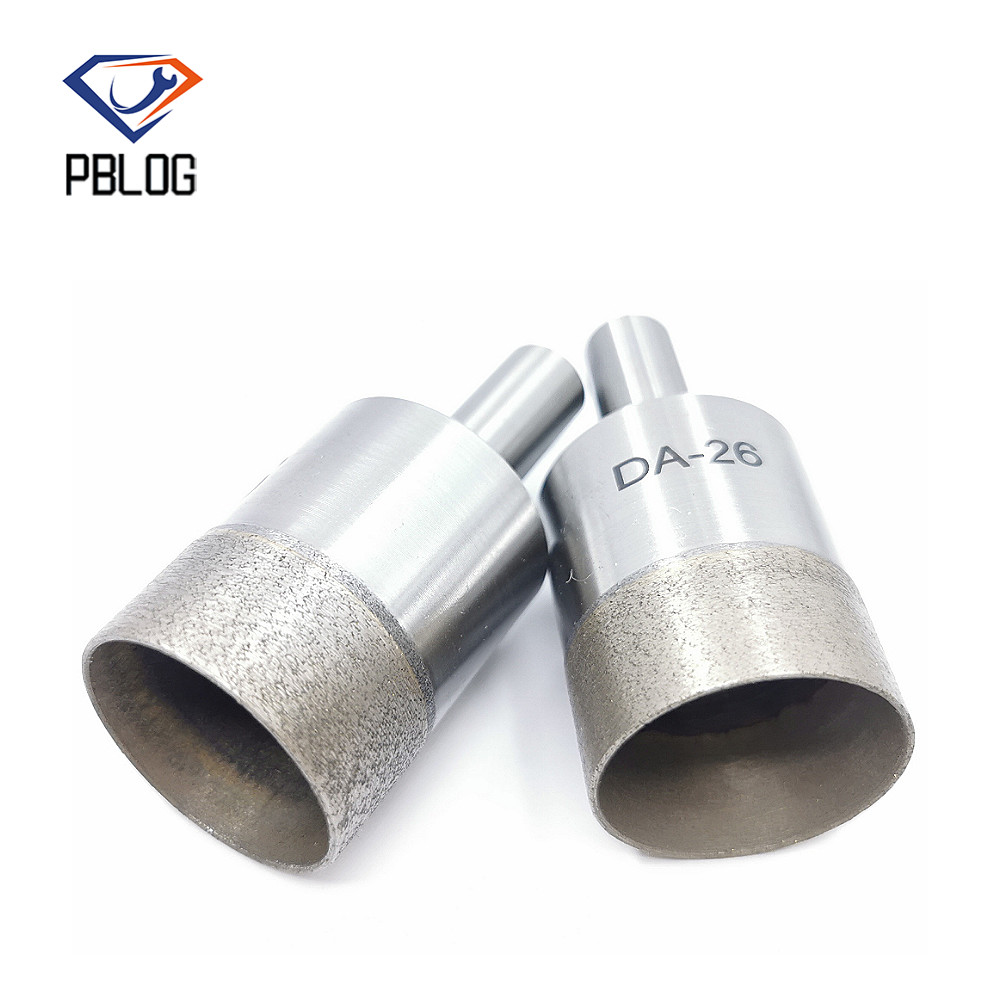 OEM Diamond Glass Drill Bits Sintered Straight Shank 12MM Diameter