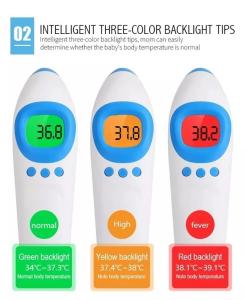 China Portable Digital Forehead Thermometer Rapid Flexible Clinical LCD Instant Read factory