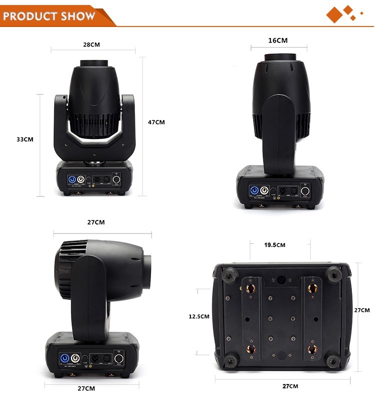 150w LED Sharpy Moving Head Light DJ Event Lighting AC90-240V 50Hz/60Hz