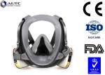 Smooth Breathing Military Gas Mask , Tactical Face Cover Double Filter Cartridge