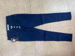 4 Buttons Ladies High Waisted Skinny Jeans Dark Blue 85% Cotton 13% Polyester