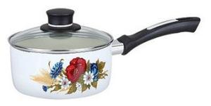 China PORCELAIN ENAMELLED NON-STICK SAUCE PAN factory