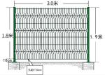 Farm Bending 3D Wire Mesh Fence Panel 900-2500mm Galvanized