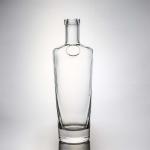 Base Material Glass Customized 500ml 700ml 750ml Super Flint Round Clear Glass