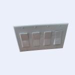 RUFFIN Four Gang Wall Light Switch Plaster Ring Pre Fabrication