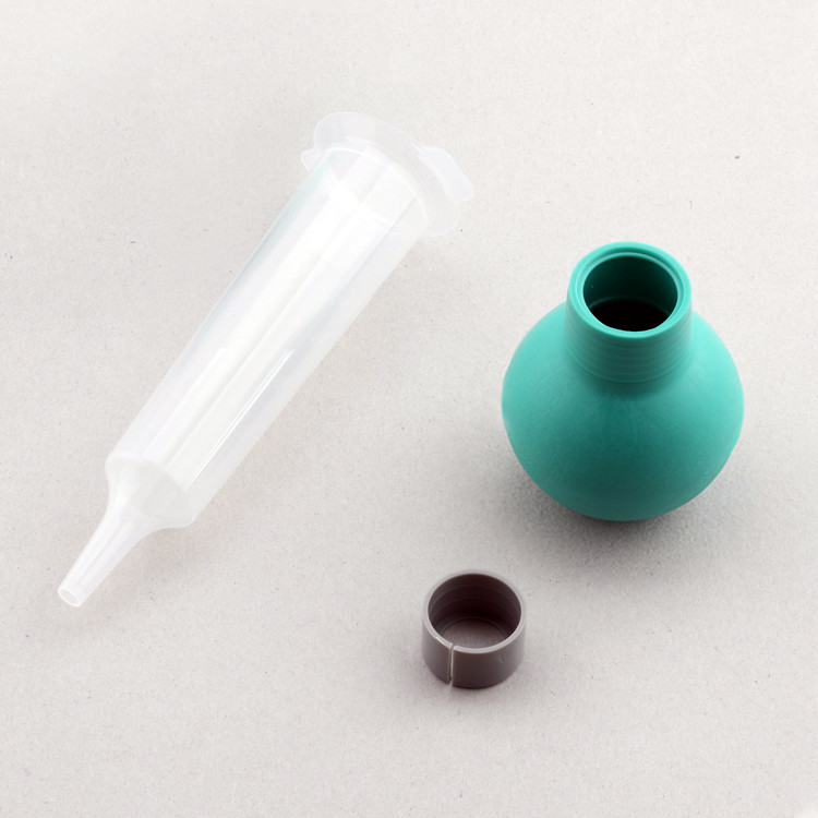 Transparent Sterile Disposable Rubber Ball Syringe 60Ml For Feeding Irrigation