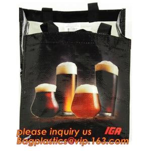 Qualified Black and White Custom Printing Recyclable PP fabric Woven Shopping