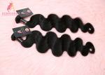 100% Virgin Cuticle Aligned Indian Hair / Double Drawn Human Body Wave Bundles