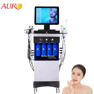 China CE H2O2 Hydrafacial Machine Dermabrasion Ultrasound Skin Scrubber Vibration Cleaning Oxygen Jet Peel Machine factory