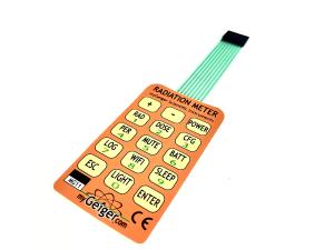 China Matrix 3*5 Rim Embossing Tactile Membrane Switch With High Effective factory
