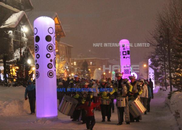 LED RGB Inflatable Cylinder 162 Watt Balloon Light Tower Music Festival